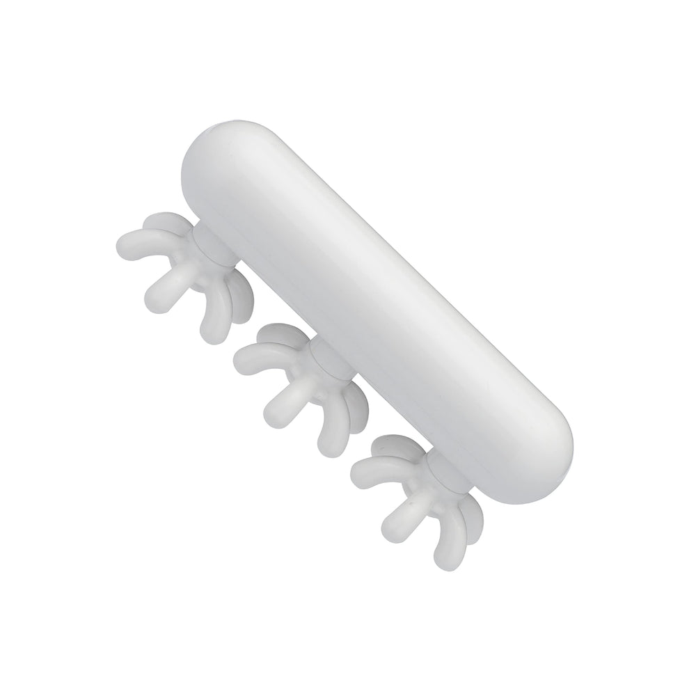 FasciaBlaster FaceBlaster in use on cheek to stimulate microcirculation and glow