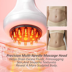 FASCITONE lymphatic drainage massager 3D vibration mode for improved circulation and reduced puffiness.