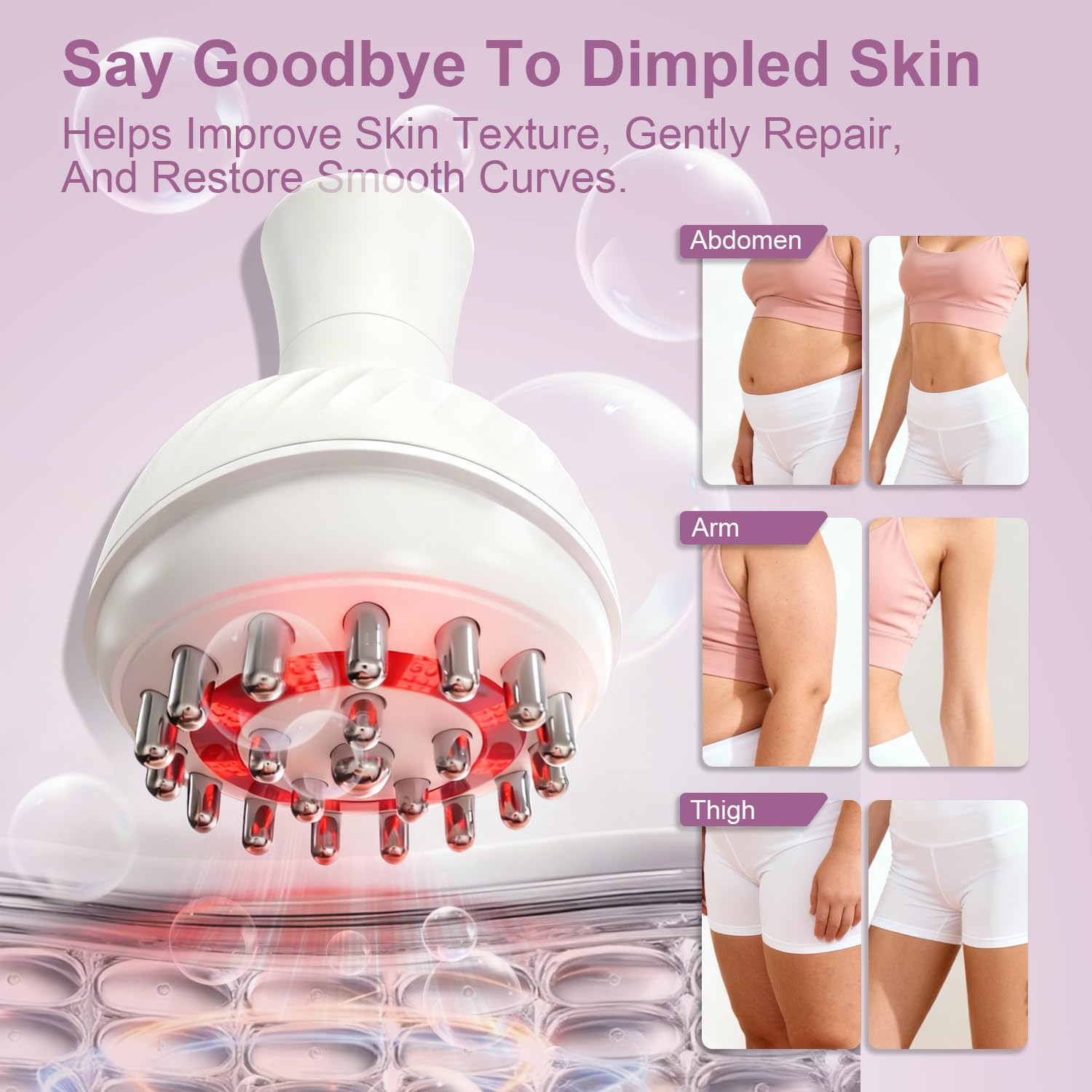 FASCITONE microcurrent massage session demonstrates targeted lymphatic support and relaxation.
