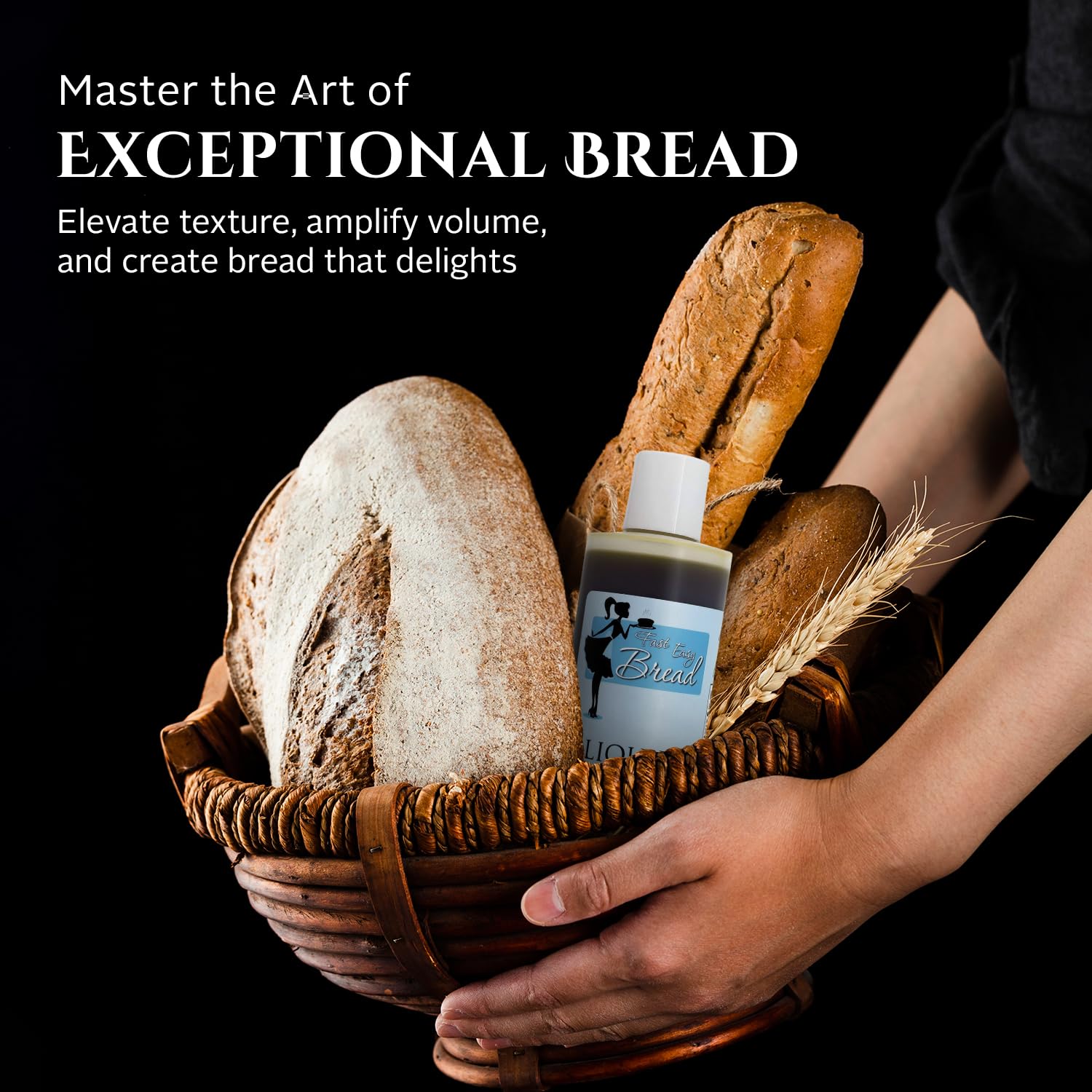 Fast Easy Bread soy lecithin liquid emulsifier for smooth batter.