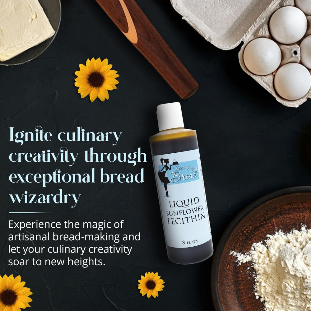 Fast Easy Bread lecithin enhances texture and moisture in baking