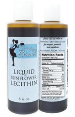Fast Easy Bread sunflower lecithin liquid bottle improves emulsification for smooth batters