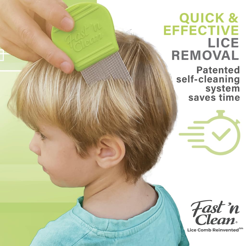 Close-up of Press 'n Release system in action on lice.