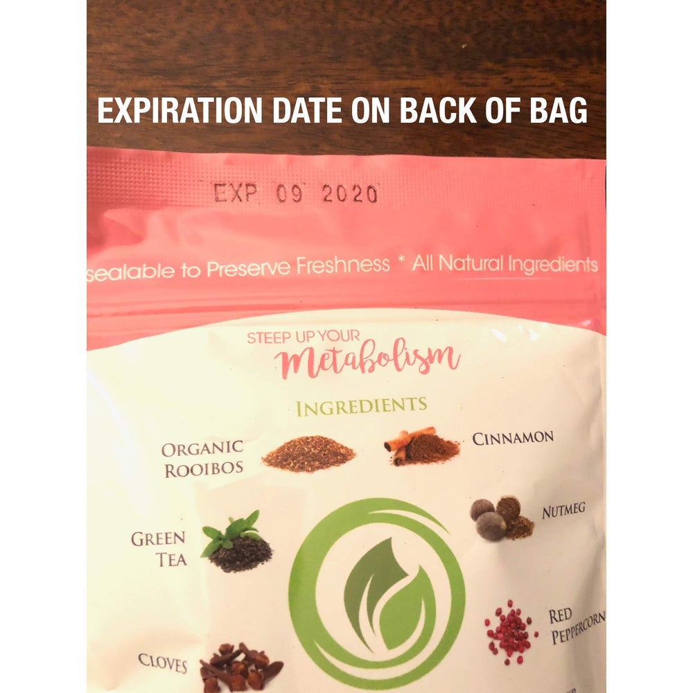 FATBOM Zero Tea instruction card with simple steep steps.