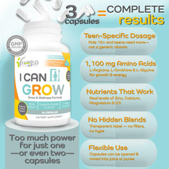 Close-up of capsules from Fawelo Day-Time for easy daily intake by teens.