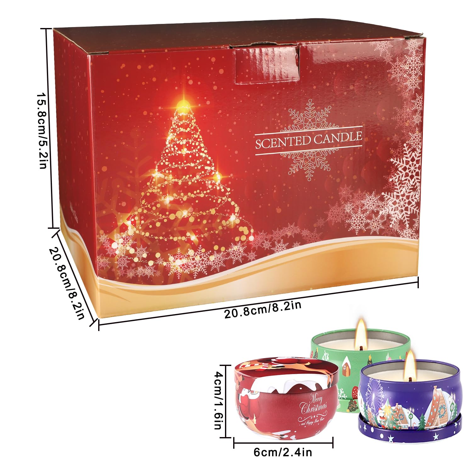 fclayvts soy-wax candle burn clean, smokeless ambiance for gatherings.