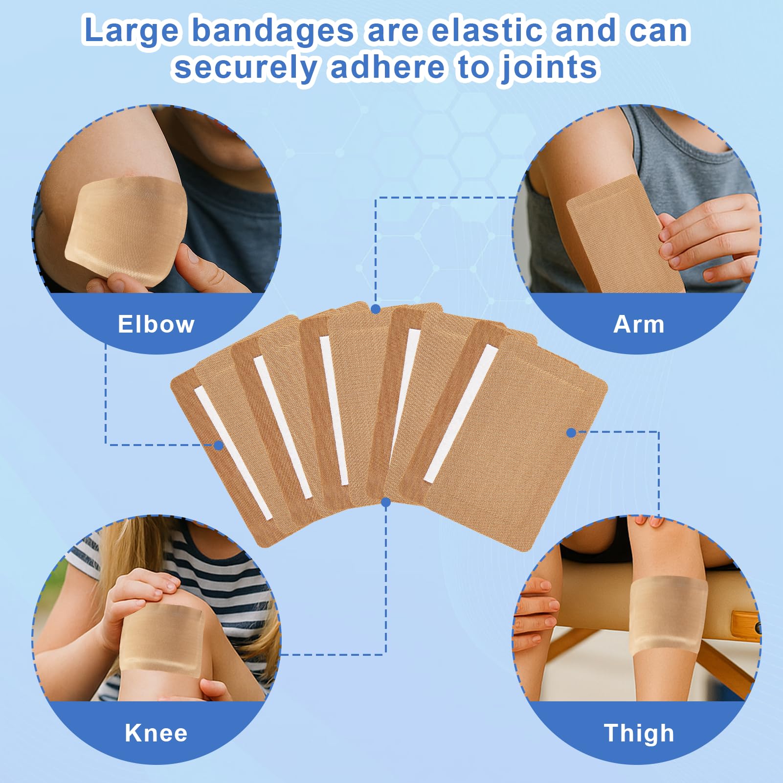 FDFuZhao large bandage absorbs moisture with 2x4 inch center