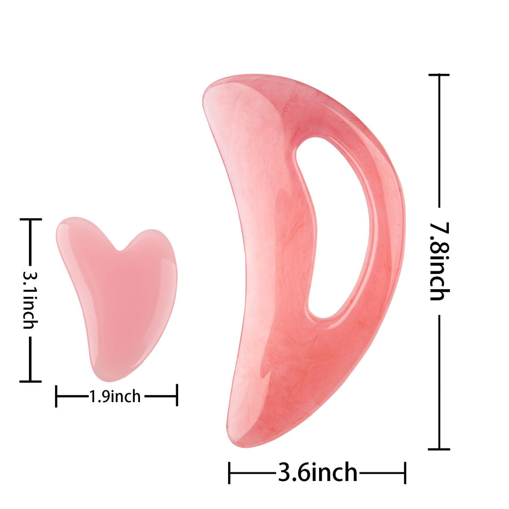 FDKJEJC Guasha para rostro, levantamiento facial y definición de contorno.