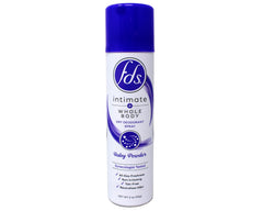 Close-up of Baby Powder scent in FDS Intimate spray
