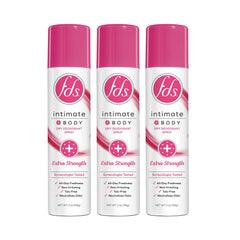 FDS Intimate Deodorant Spray bottle front delivering all-day freshness