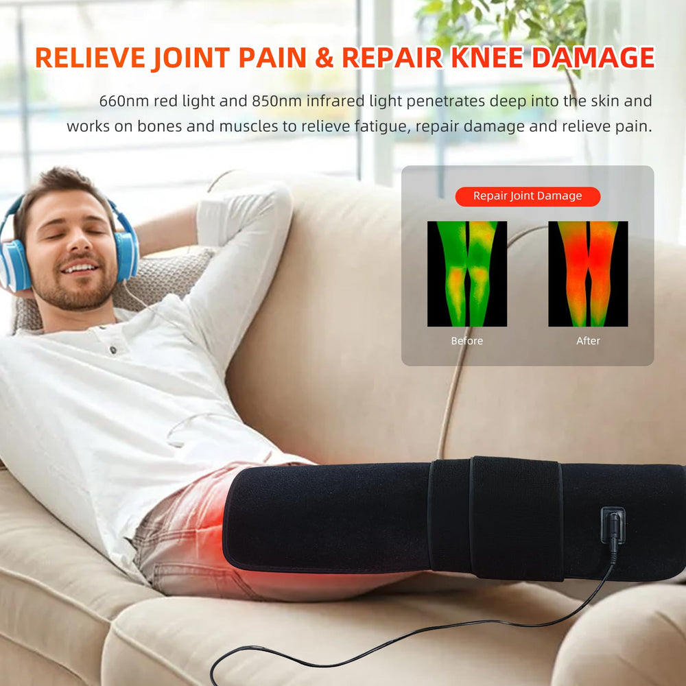 feangli device delivers 660nm red and 850nm infrared wavelengths for skin and deeper warmth
