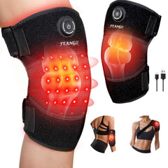 feangli red light knee brace emits 660nm and 850nm for targeted relief.