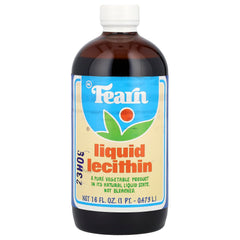 Fearn Liquid Lecithin bottle being poured to enrich sauces and gravies