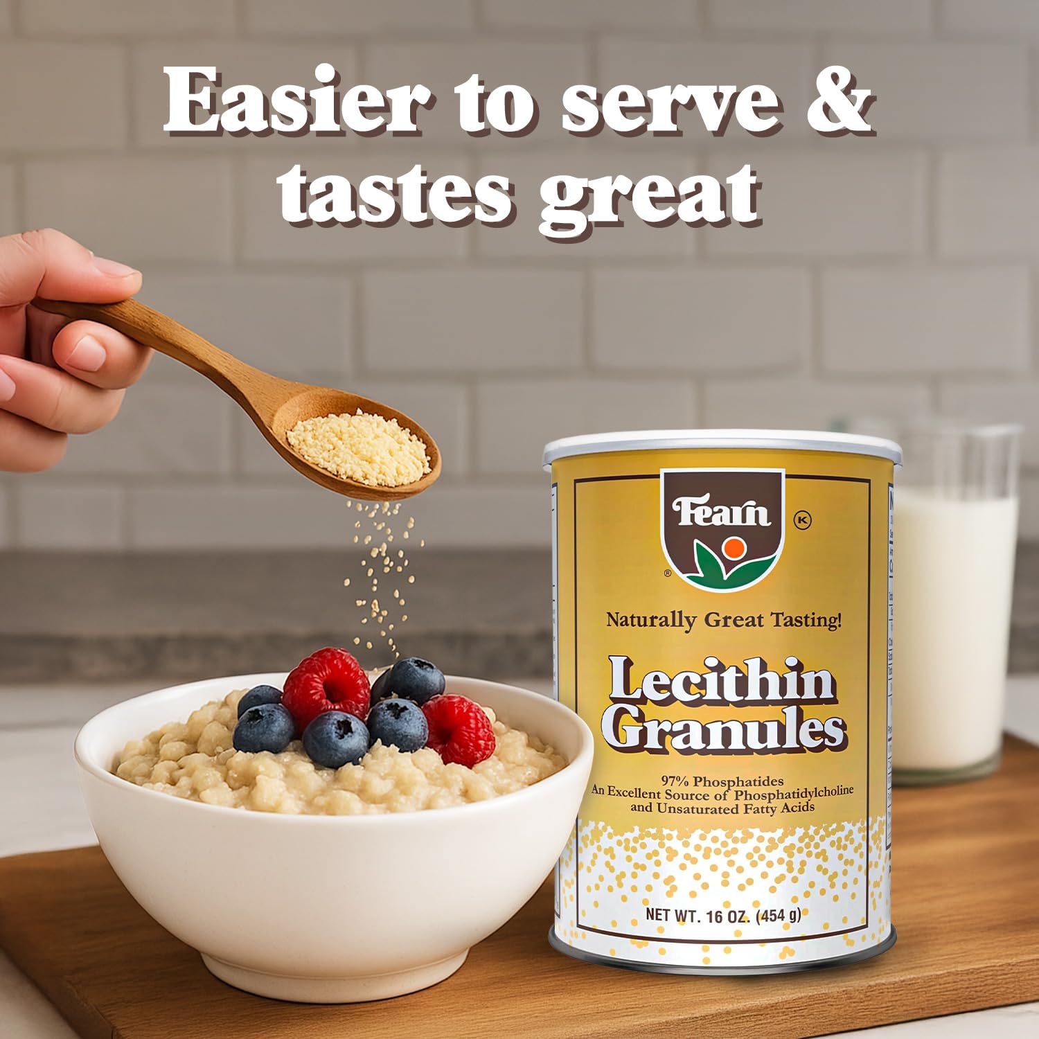 Granules in baking batter during cookies for even crumb