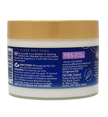 Feather & Down magnesium-sleep butter texture closeup shows rich, nourishing cream