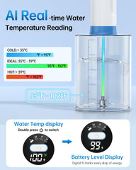 Featjoy irrigation system closeup shows effective flushing reach.