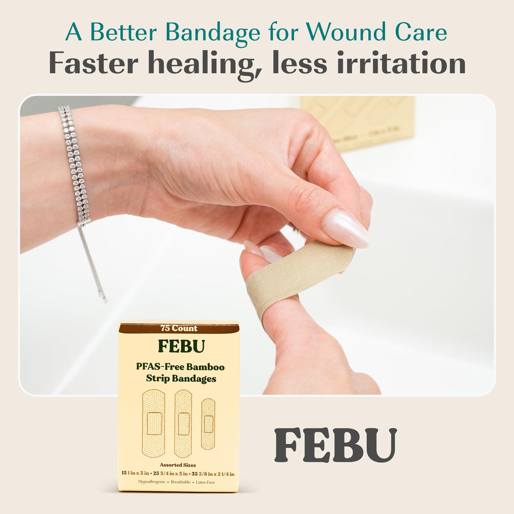 FEBU breathable weave bandages keep skin cool during activity