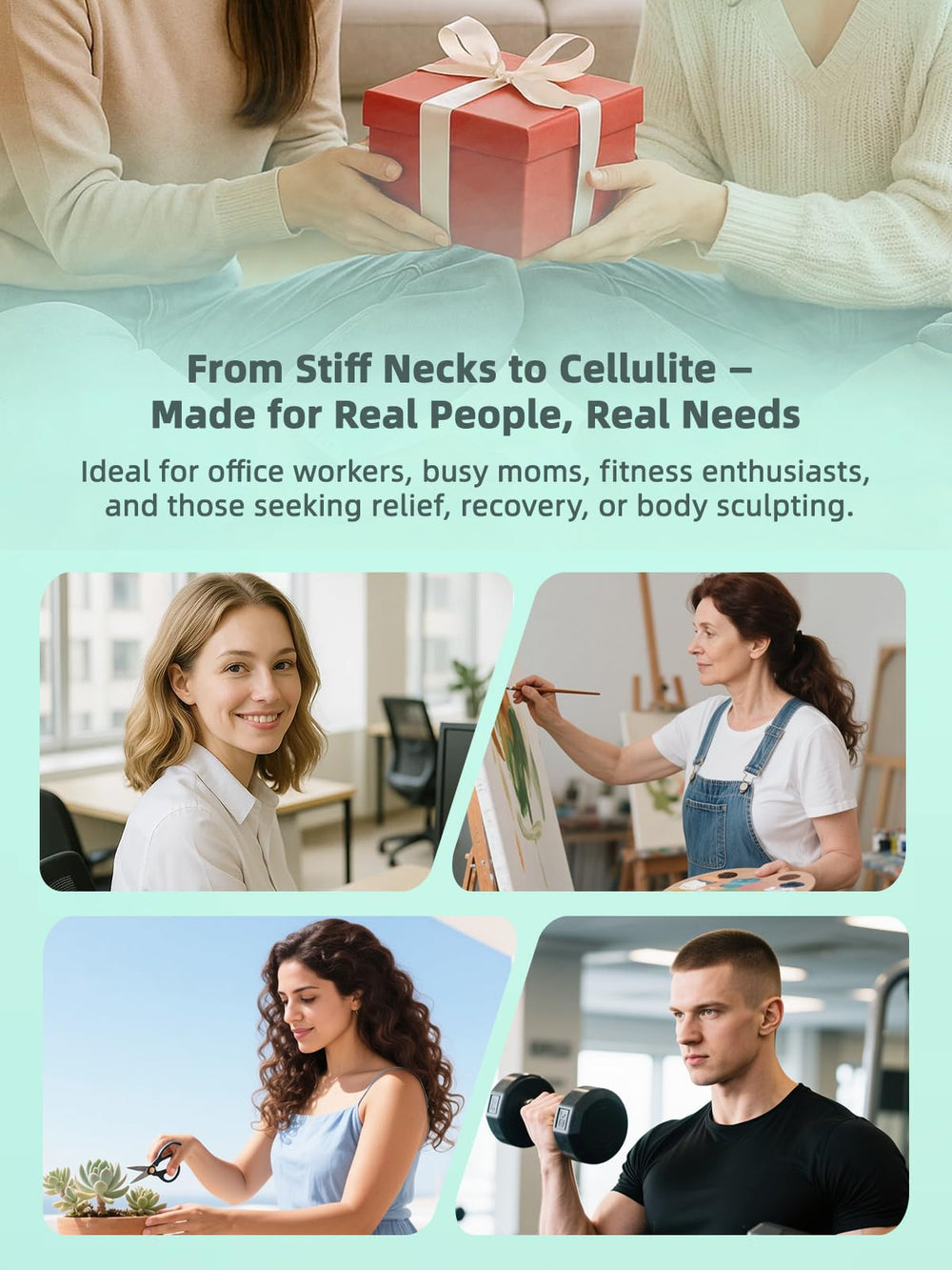 FEEJOY electric cupping kit gift-ready pack for wellness lovers.