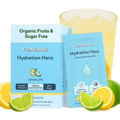 Feel Goods Hydration Hero Lemon Lime packet for on-the-go electrolyte balance