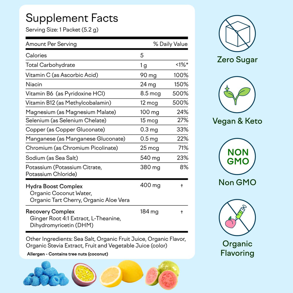 Feel Goods Hydration Hero single-serve packet ideal for gym bags.