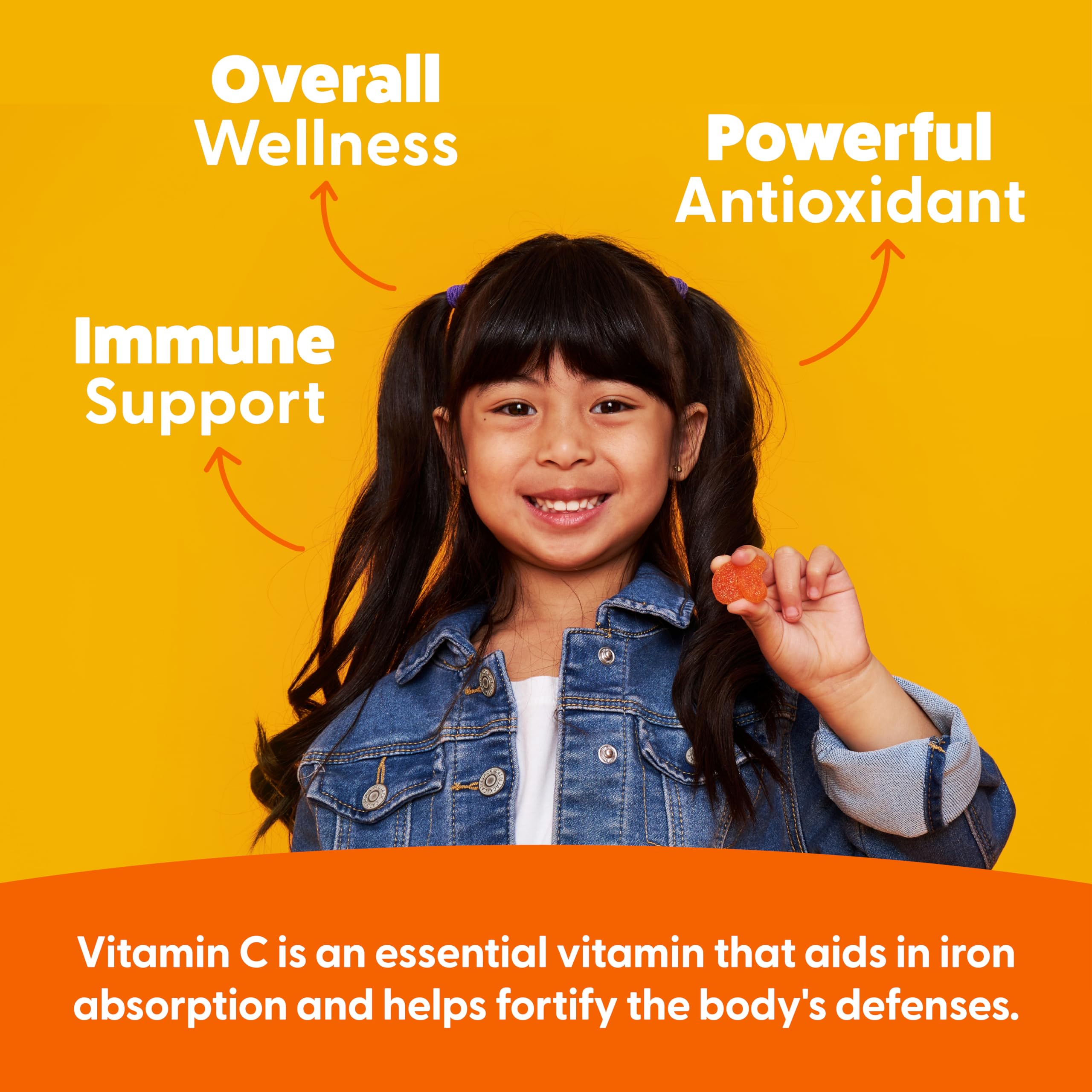 Feel Great Kids Vitamin C Gummies orange flavor for kid-friendly daily vitamins.