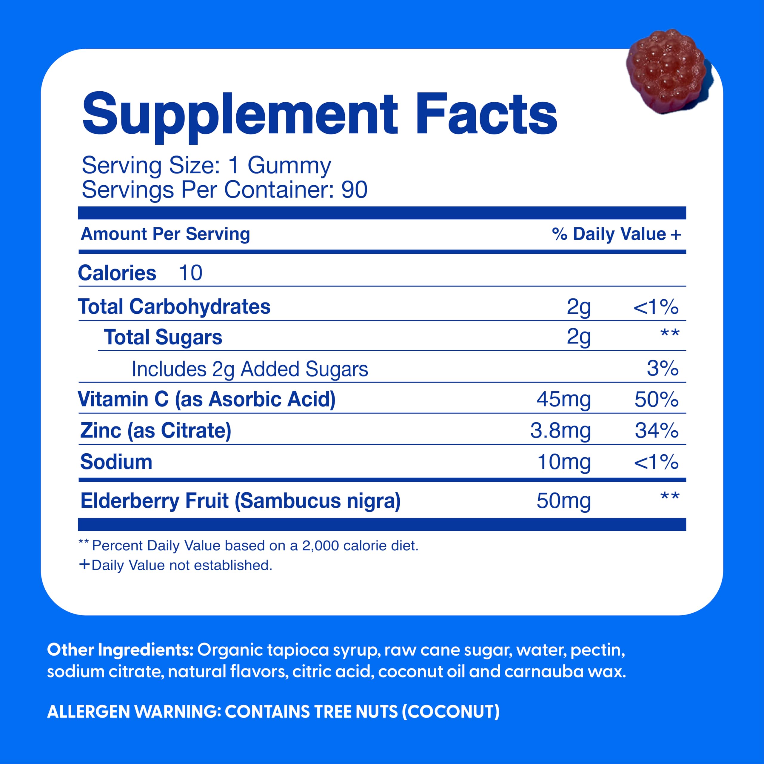Feel Great Vitamin Co elderberry gummies for kids flavor close-up