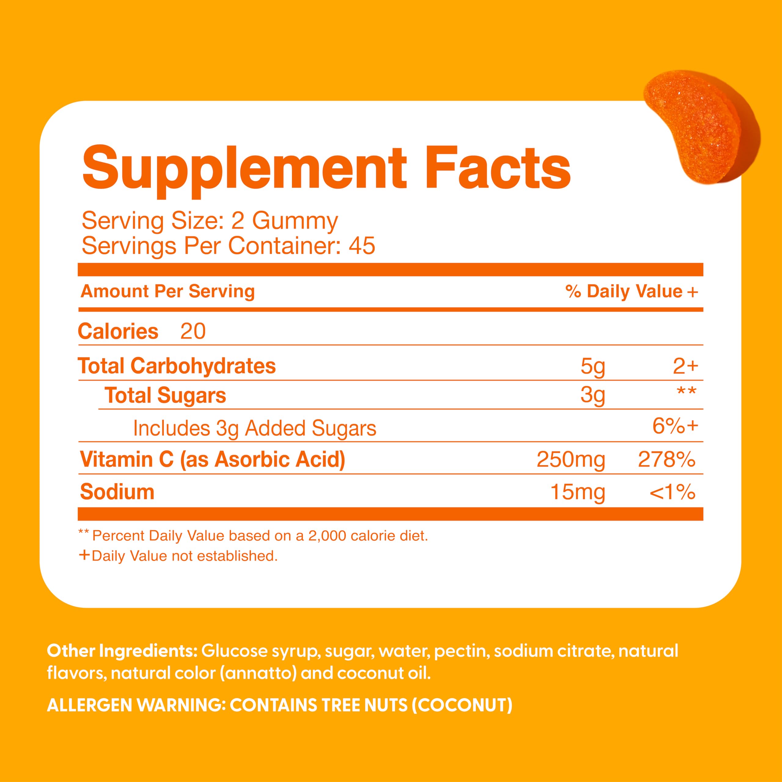 Feel Great Vitamin Co label with clean ingredients and no artificial colors.