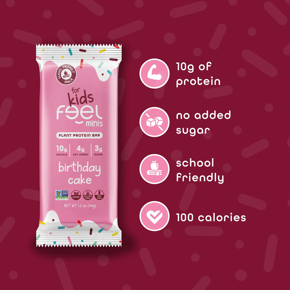 FEEL Kids Protein Bars Minis gluten-free and dairy-free snack option