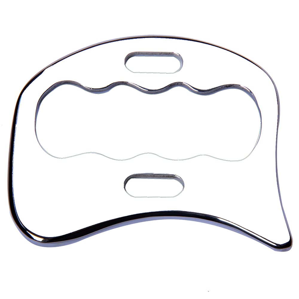 FeelFree Sport gua sha de acero inoxidable para masaje profundo y suave