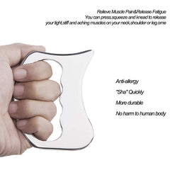 FeelFree Sport gua sha en espalda, facilita deslizamiento y tensión aliviada.