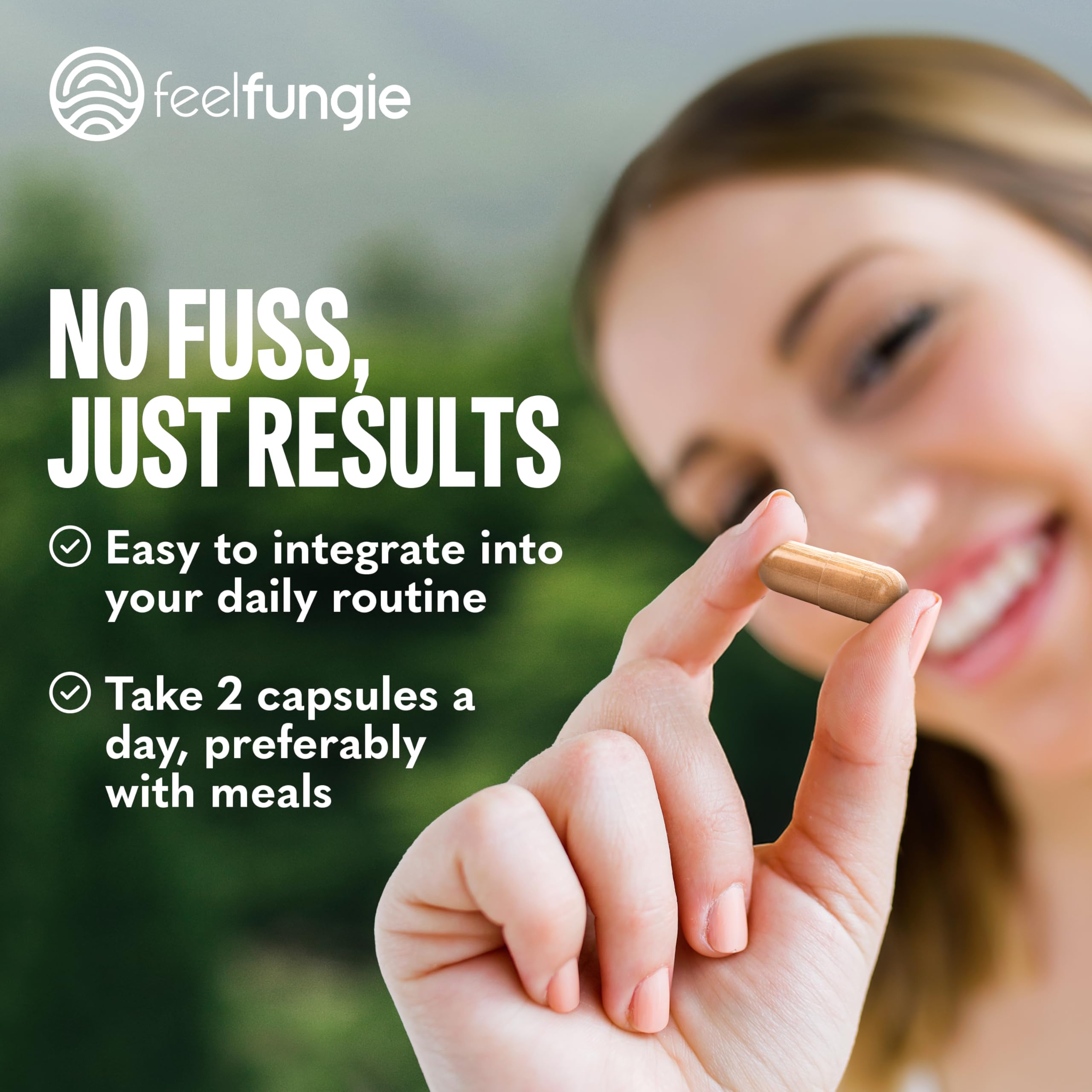 FeelFungie Tiger Milk Mushroom supporting skin health and vitality.
