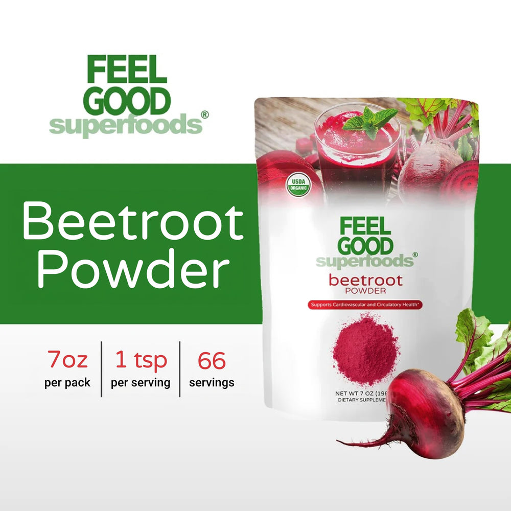 FEEL GOOD beetroot powder measuring cup with bowl for versatile recipes