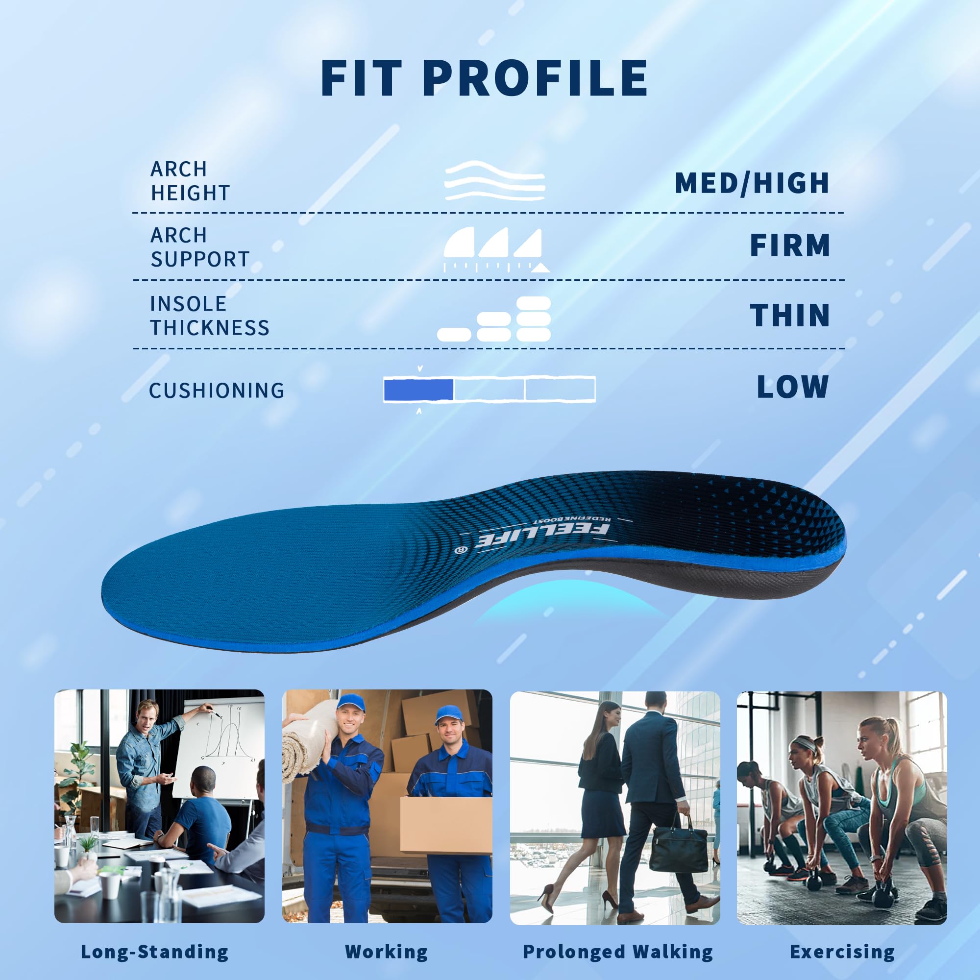 FEELLIFE diseño multizona es compatible con botas y tenis