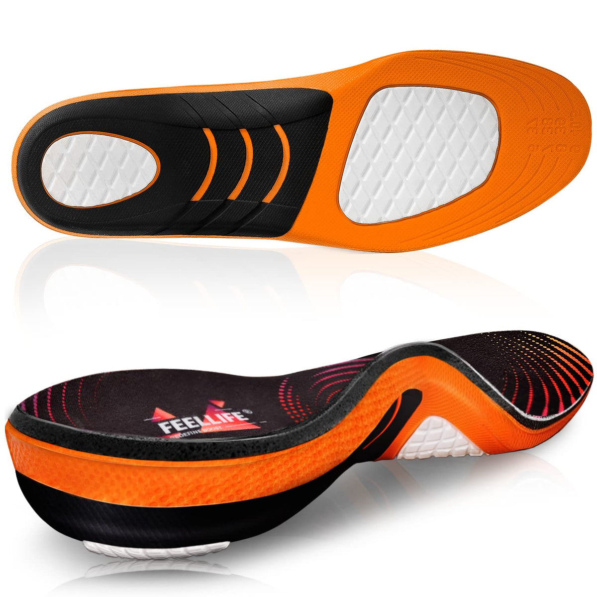 FEELLIFE plantar fasciitis relief sole with arch support for daily comfort