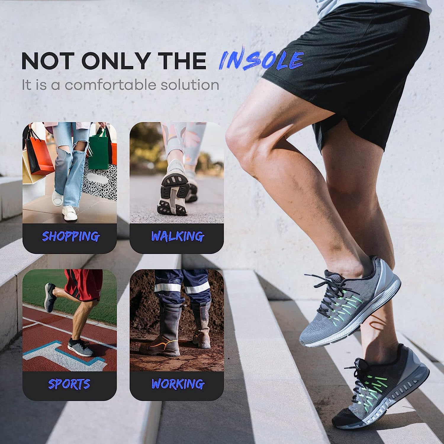 FEELLIFE soft PU layer adds stability and comfort in shoes