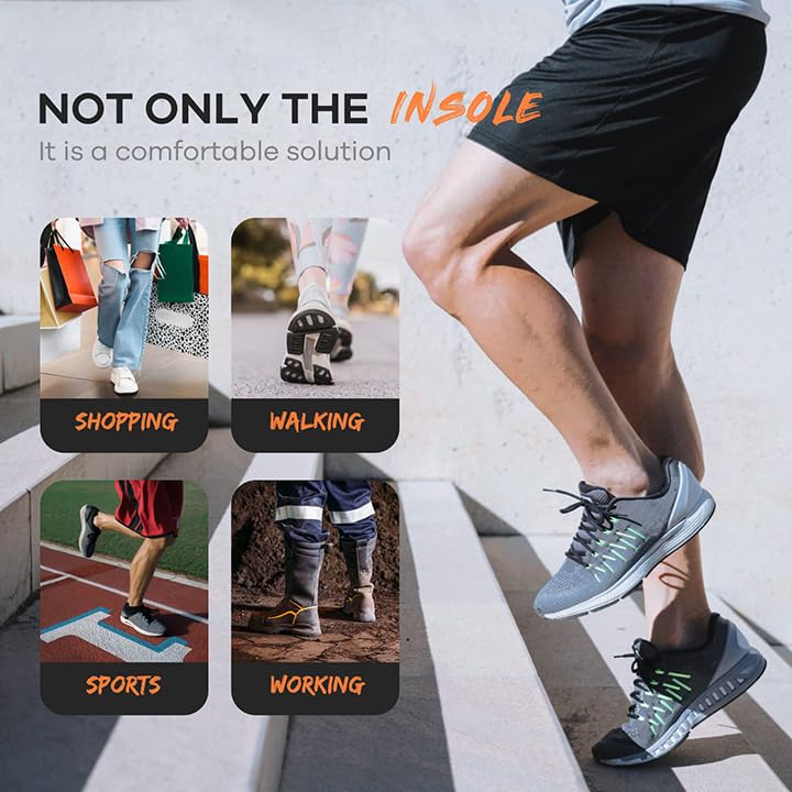 FEELLIFE walking running comfort insoles enhance everyday foot comfort