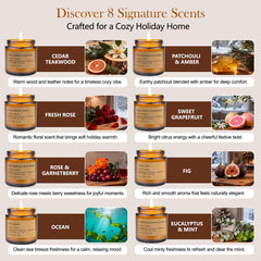 Feibao patchouli amber candle offers warm aroma for evenings.