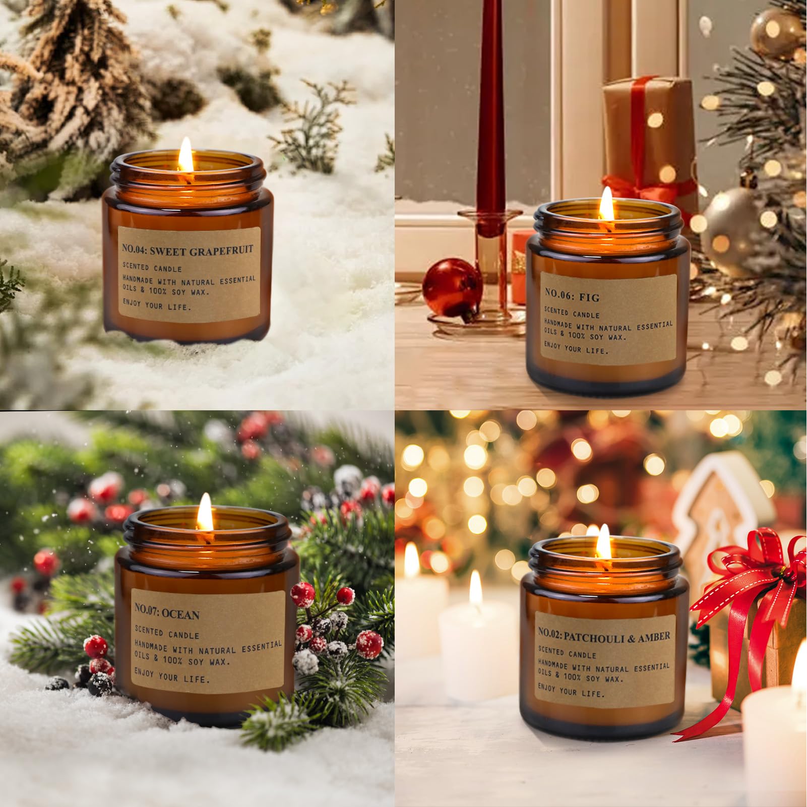 Feibao sweet grapefruit candle brightens spaces with citrus lift.