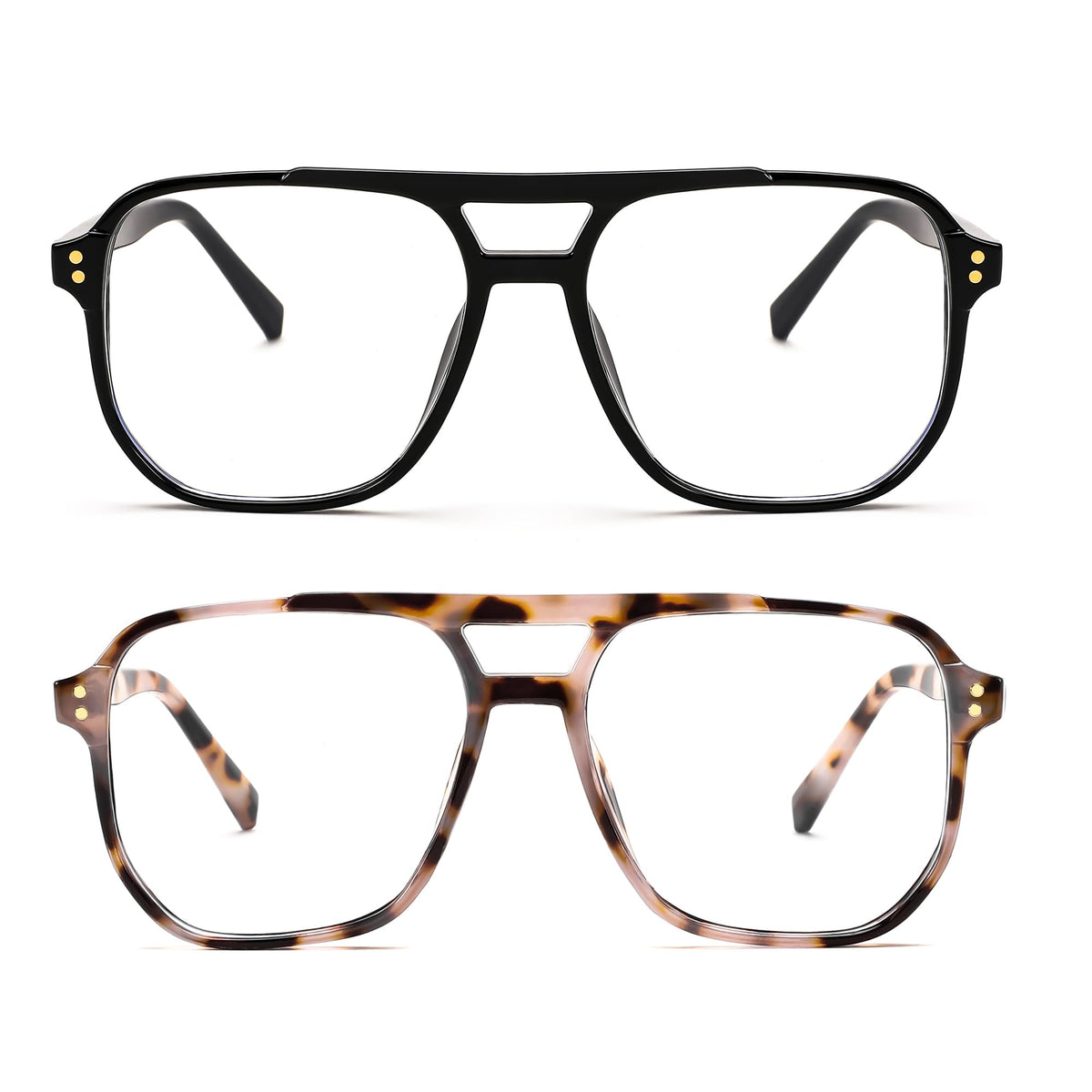 FEISEDY blue light blocking glasses front view for screen protection and comfort