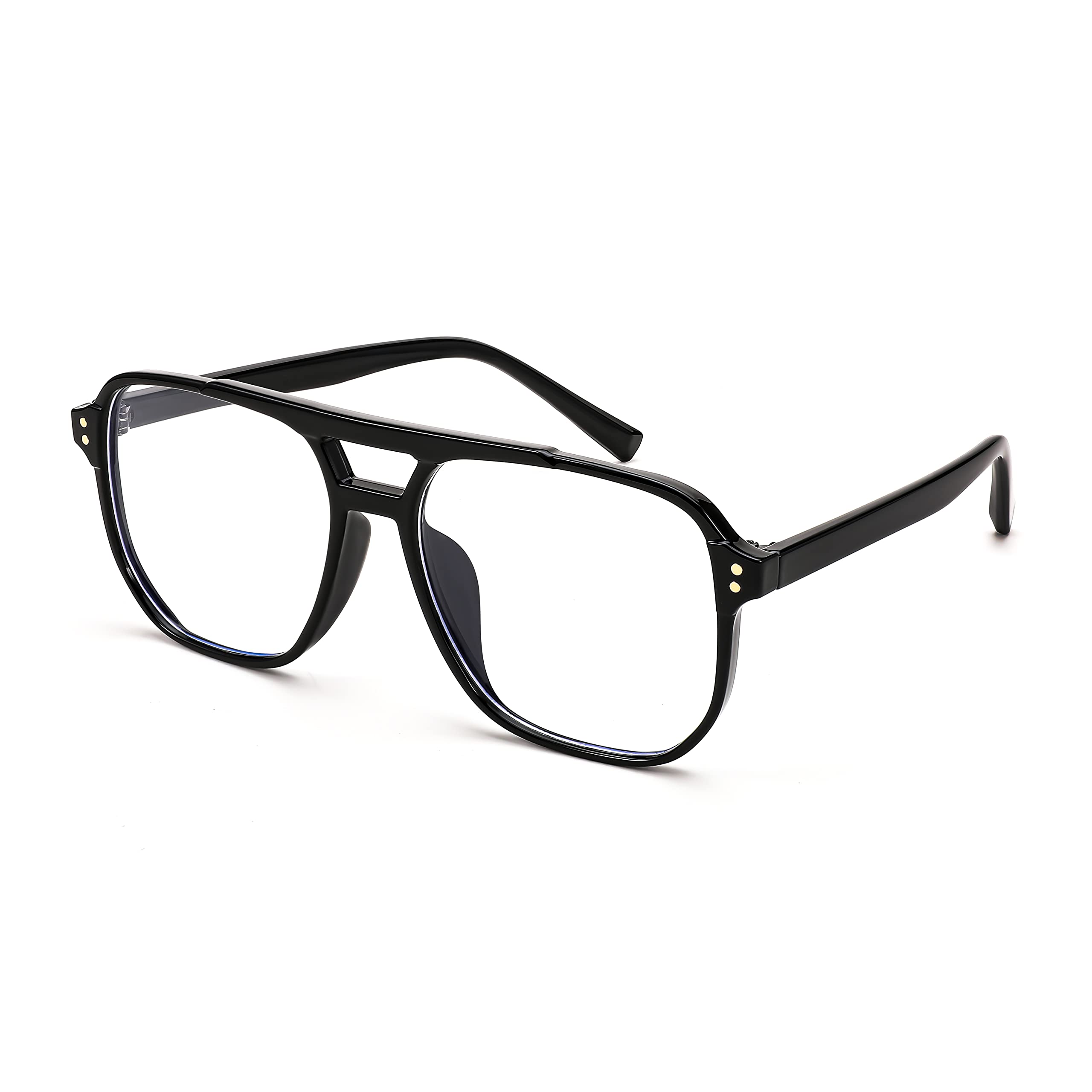 FEISEDY blue light blocking glasses front view reduces eye strain during screen time