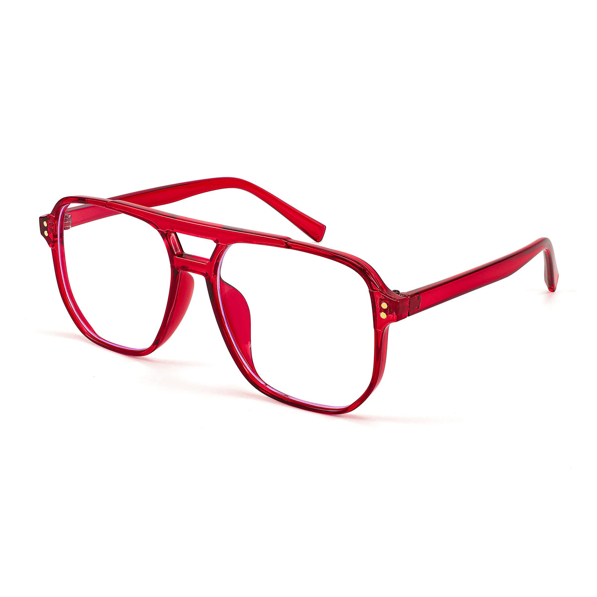 FEISEDY blue light glasses square-front reduce eye strain during long screen time