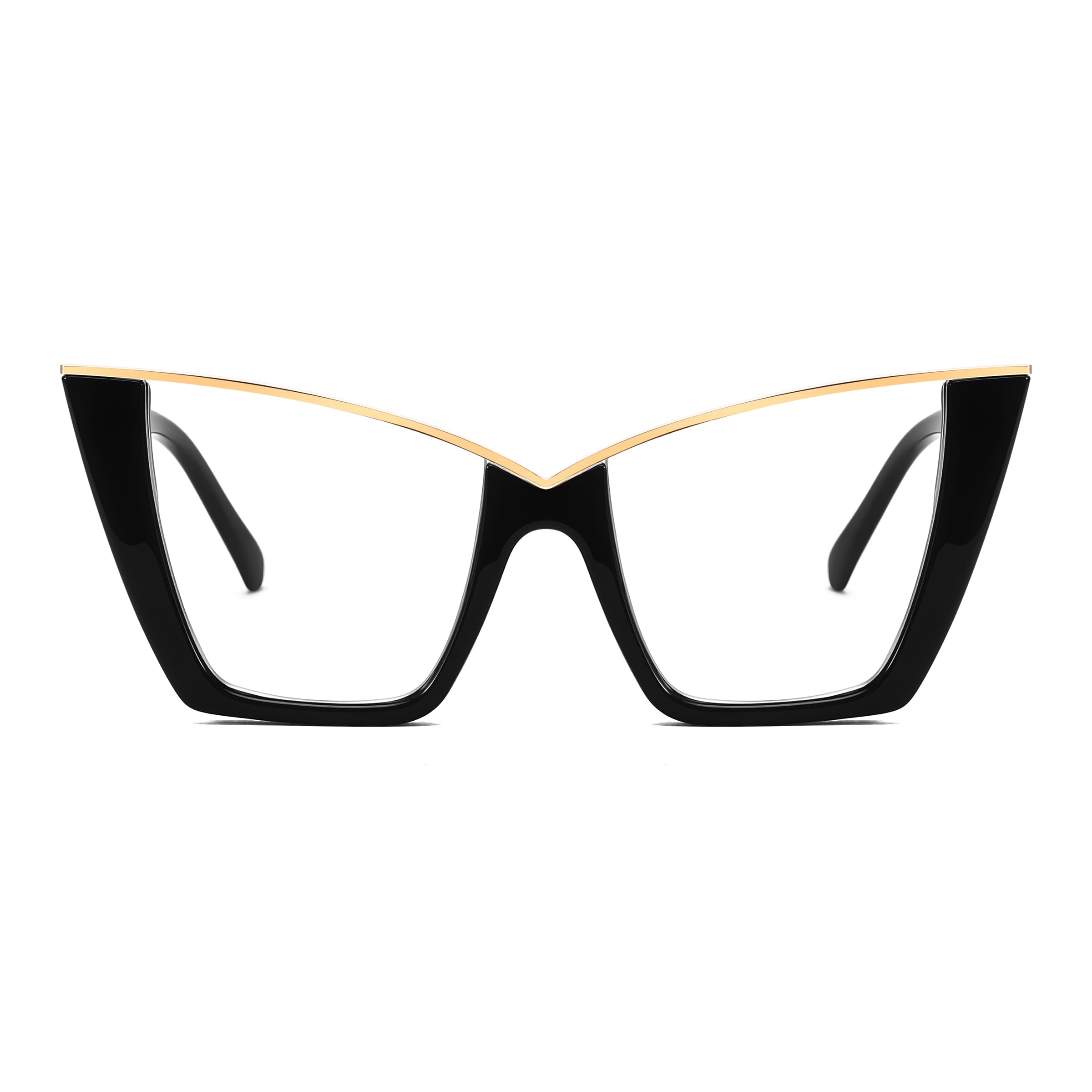 FEISEDY fashion cat eye blue light glasses frame for daily protection against digital strain.