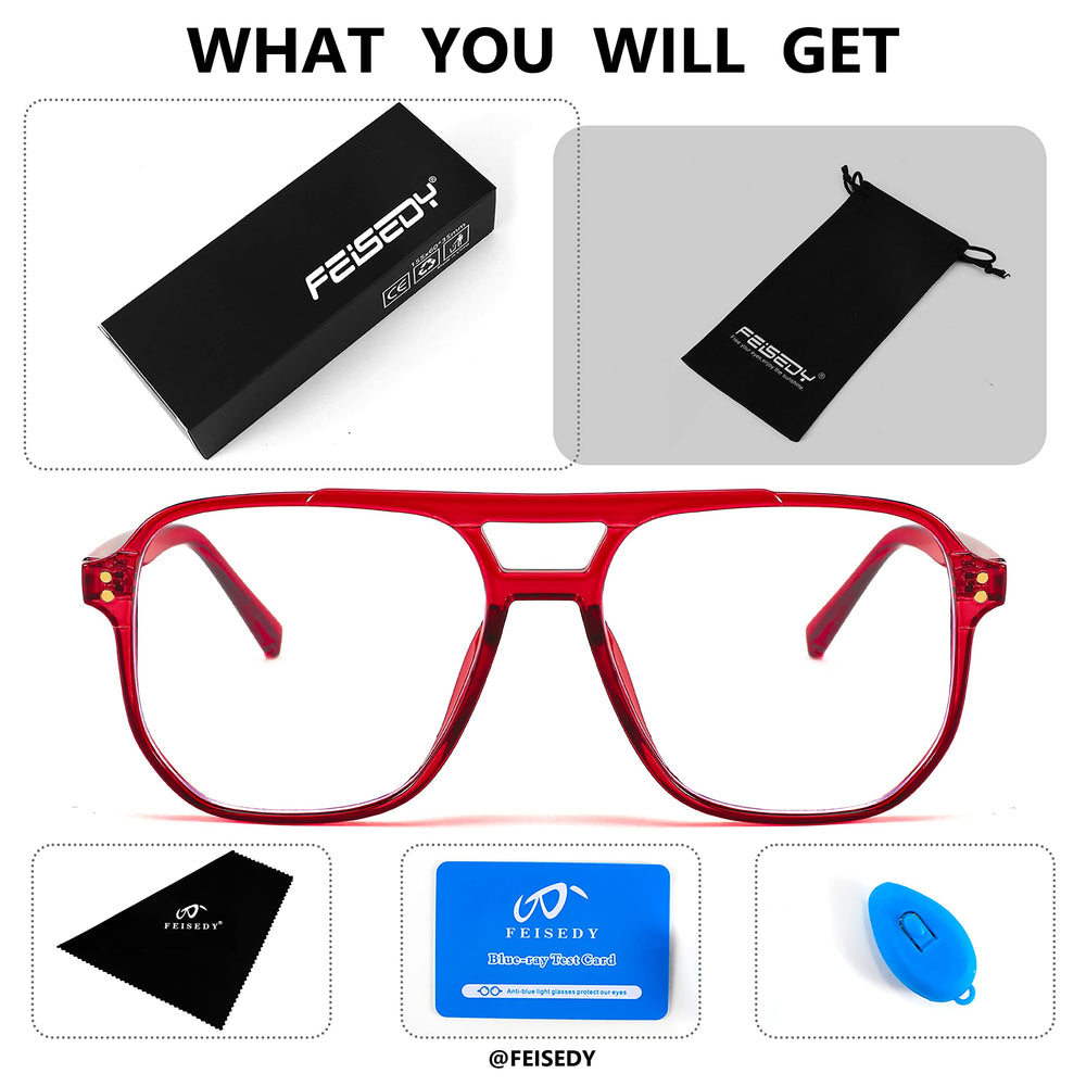 FEISEDY frame-side profile shows modern fashion and versatile wear