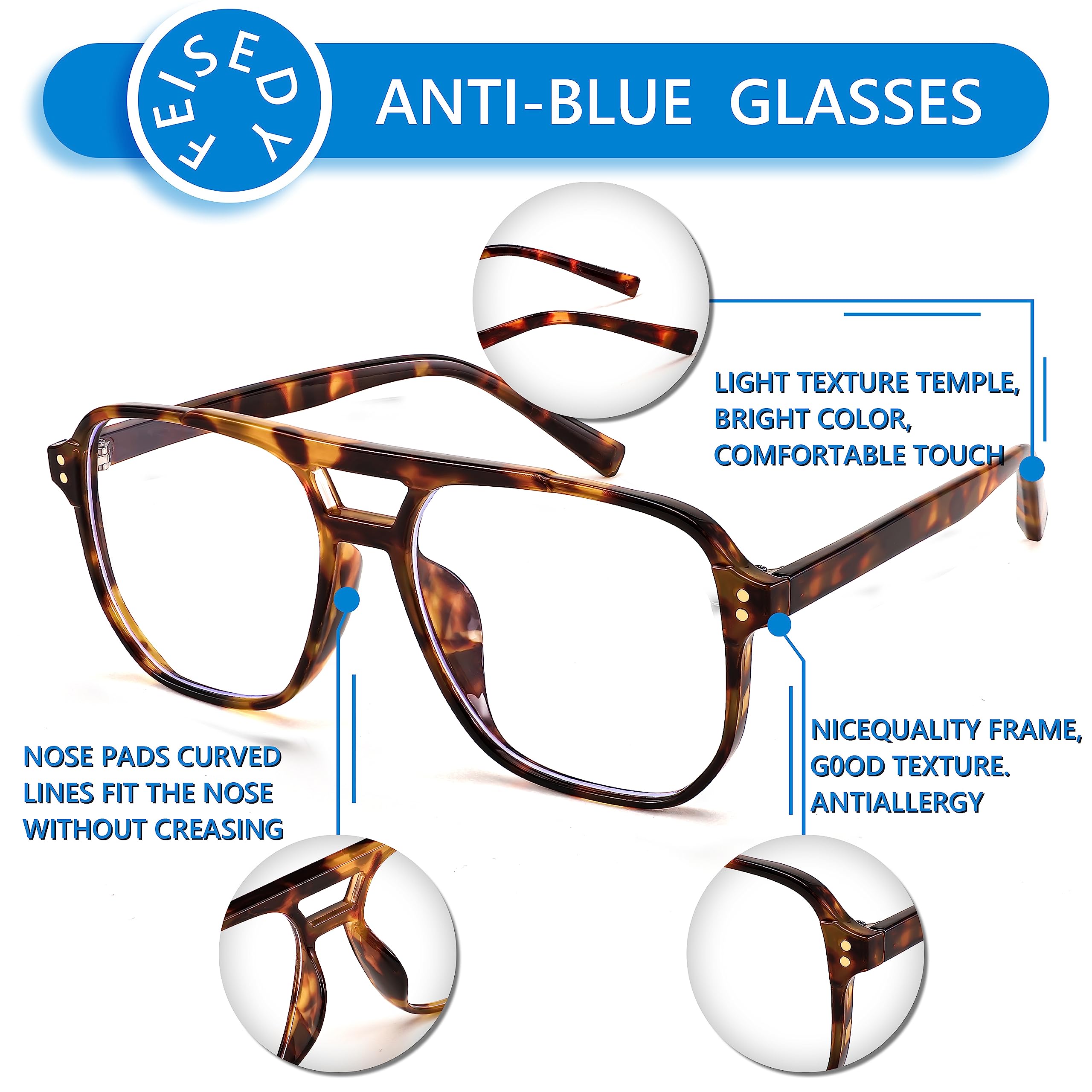 FEISEDY replaceable lenses option adds versatility for different needs.