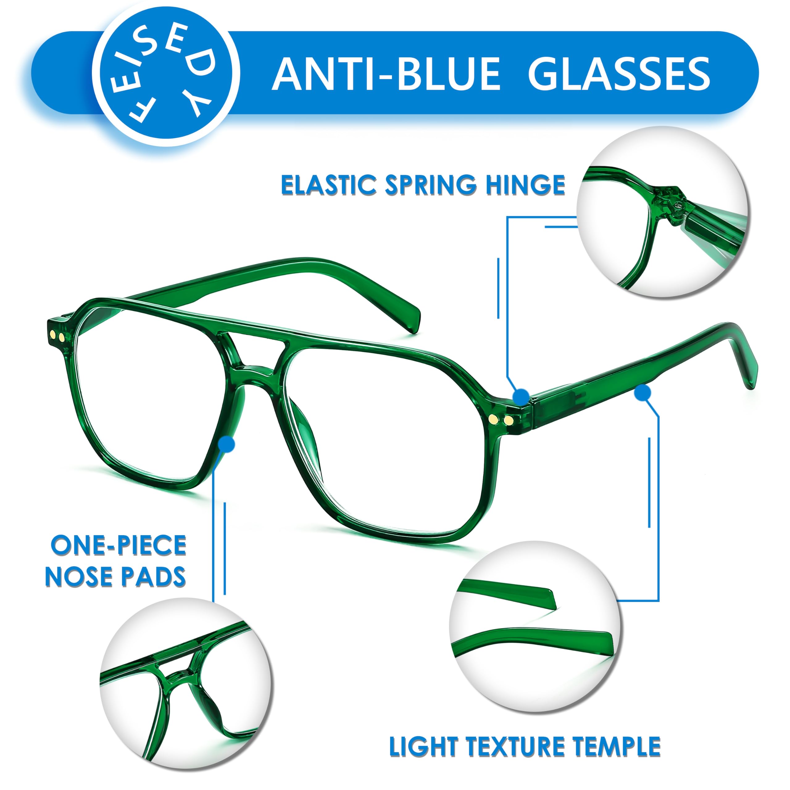 FEISEDY 52mm lens width for balanced coverage and clear view
