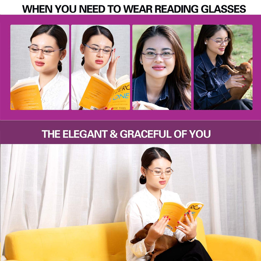 FEIVSN elegant rimless design enhances a professional daily look.