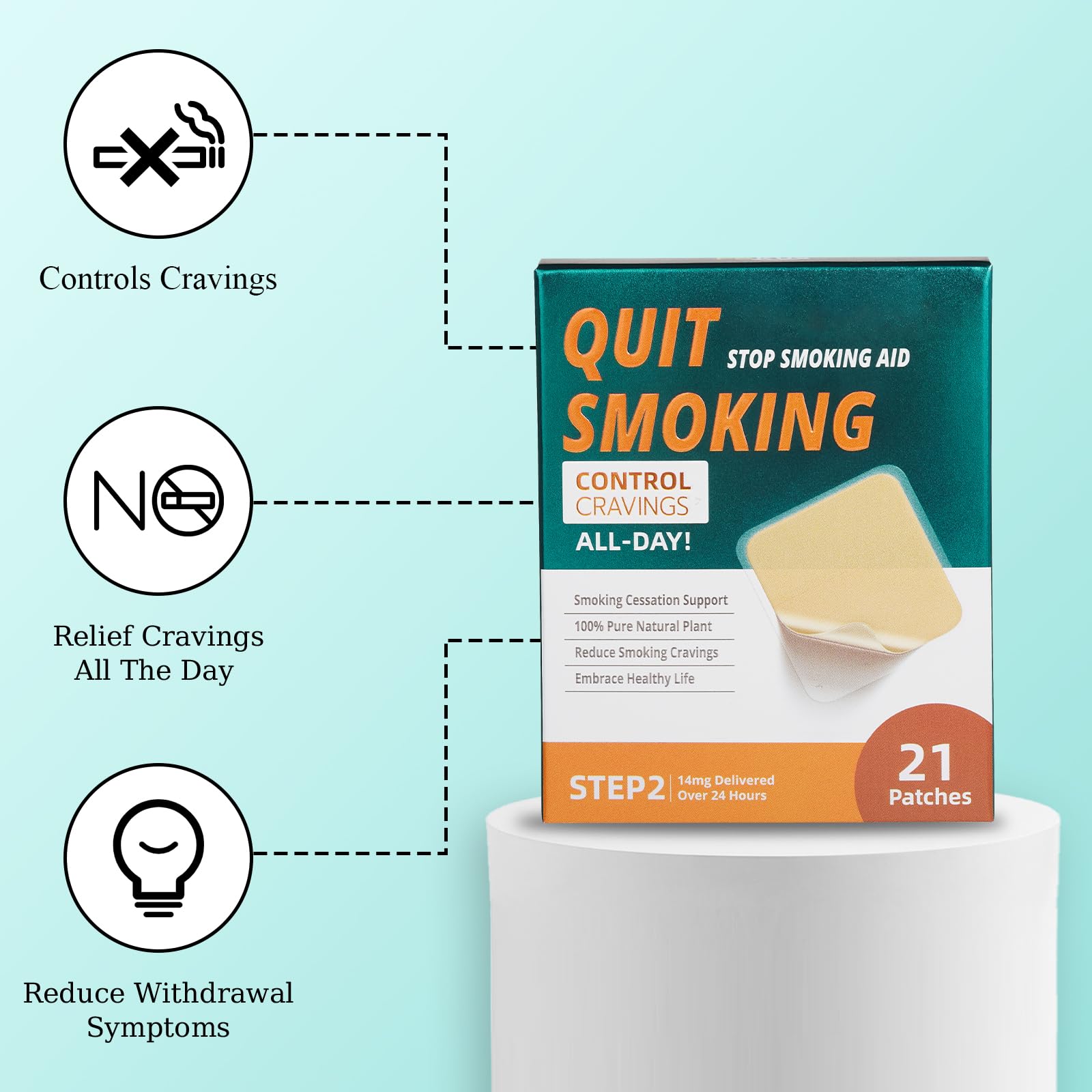 Fekux 24-hour patch delivers steady relief for smokers