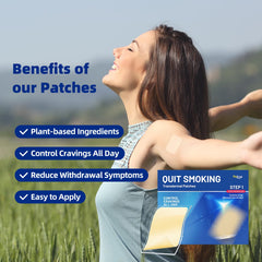 Fekux Quit Smoking Patch close-up adhesive area for discreet comfort