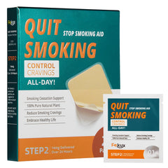 Fekux quit-smoking patches Step 2, 14 mg for daily cravings support