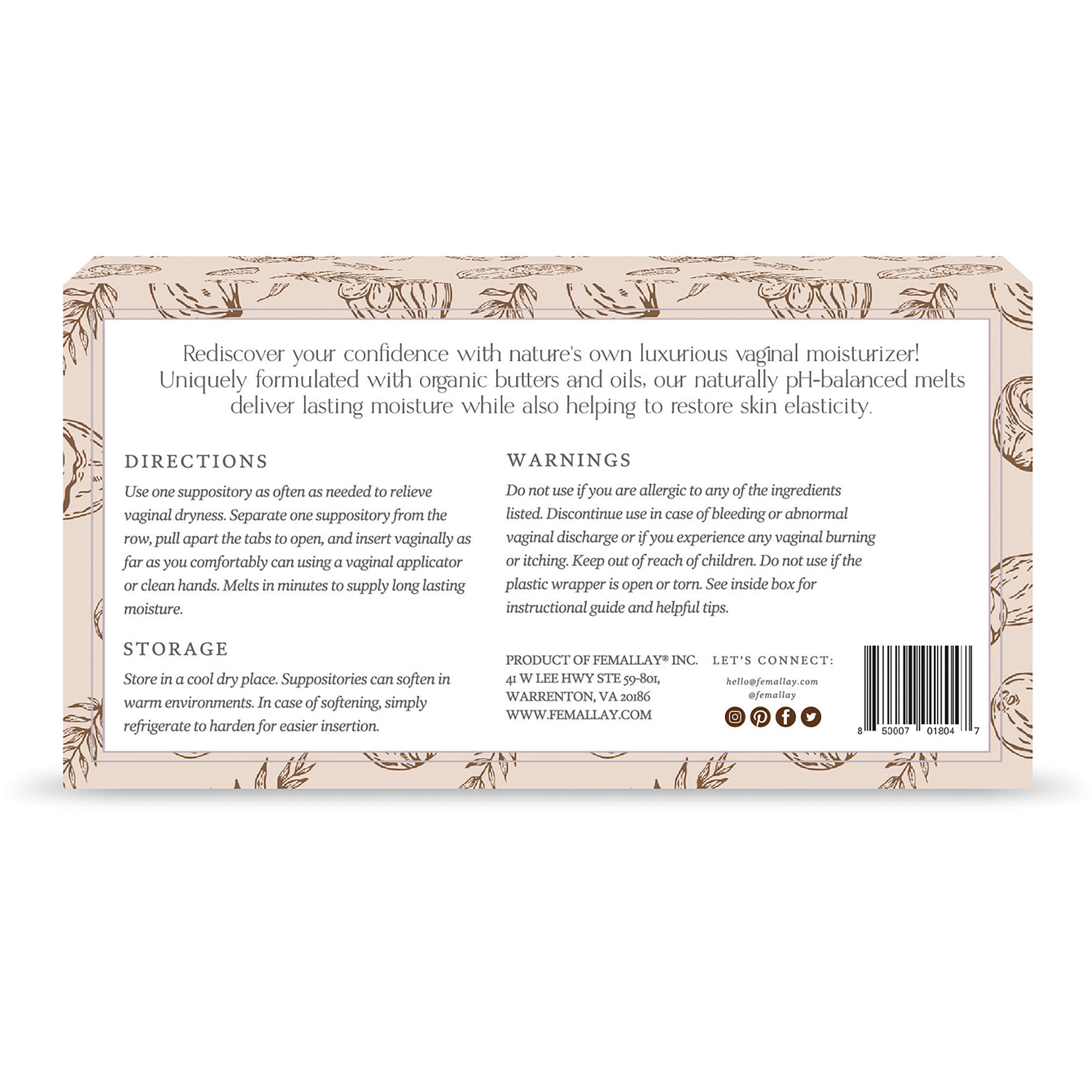 Femallay daily comfort visuals emphasize easy, on-the-go hydration support.